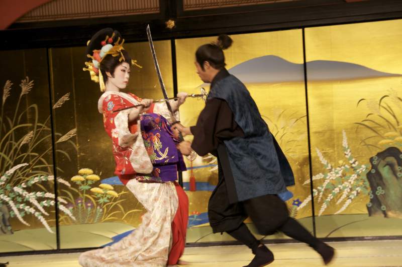 Sword fighting at Nikko Edo