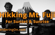 Hiking Mt. Fuji from sunset to sunrise