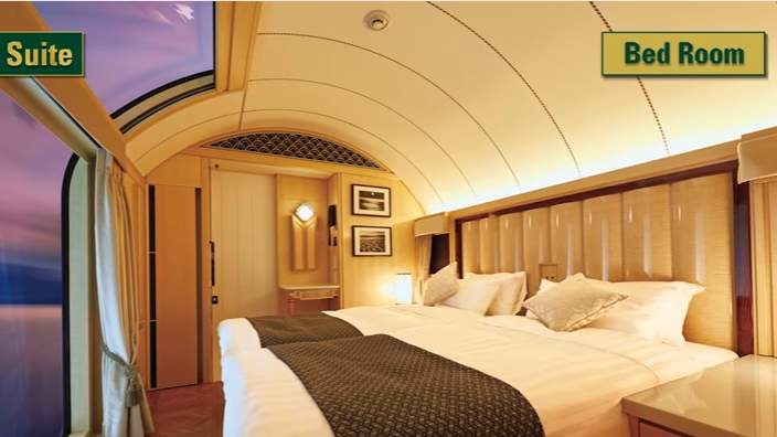 Twilight Express luxury train bedroom